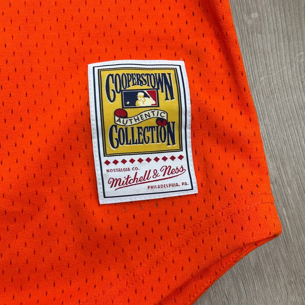 Mitchell & Ness Detroit Tigers Gibson 1993 Orange Mesh Jersey size Large L B30 - Picture 5 of 9